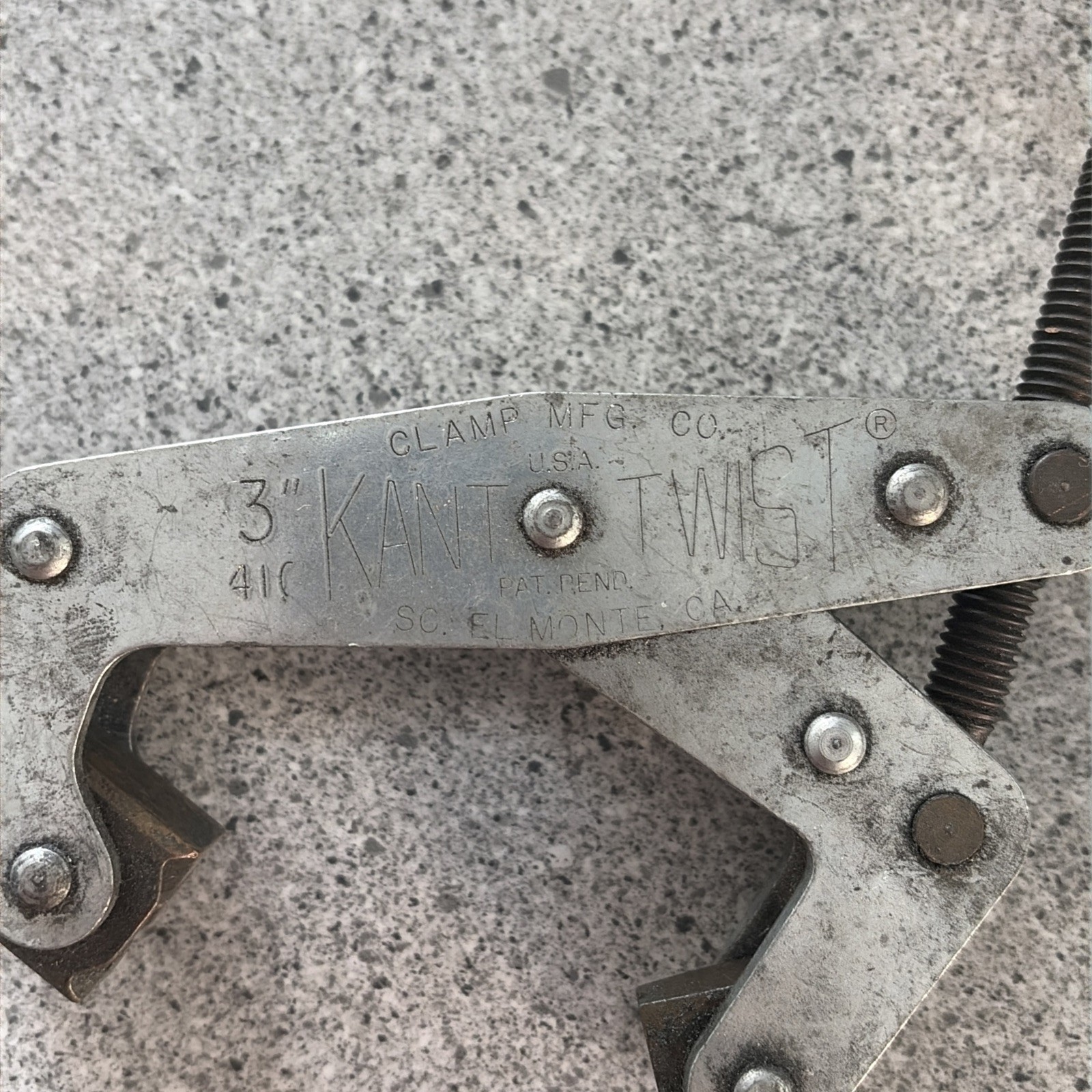 KANT TWIST 3″ WORK HOLDING CLAMP #410 MADE IN USA