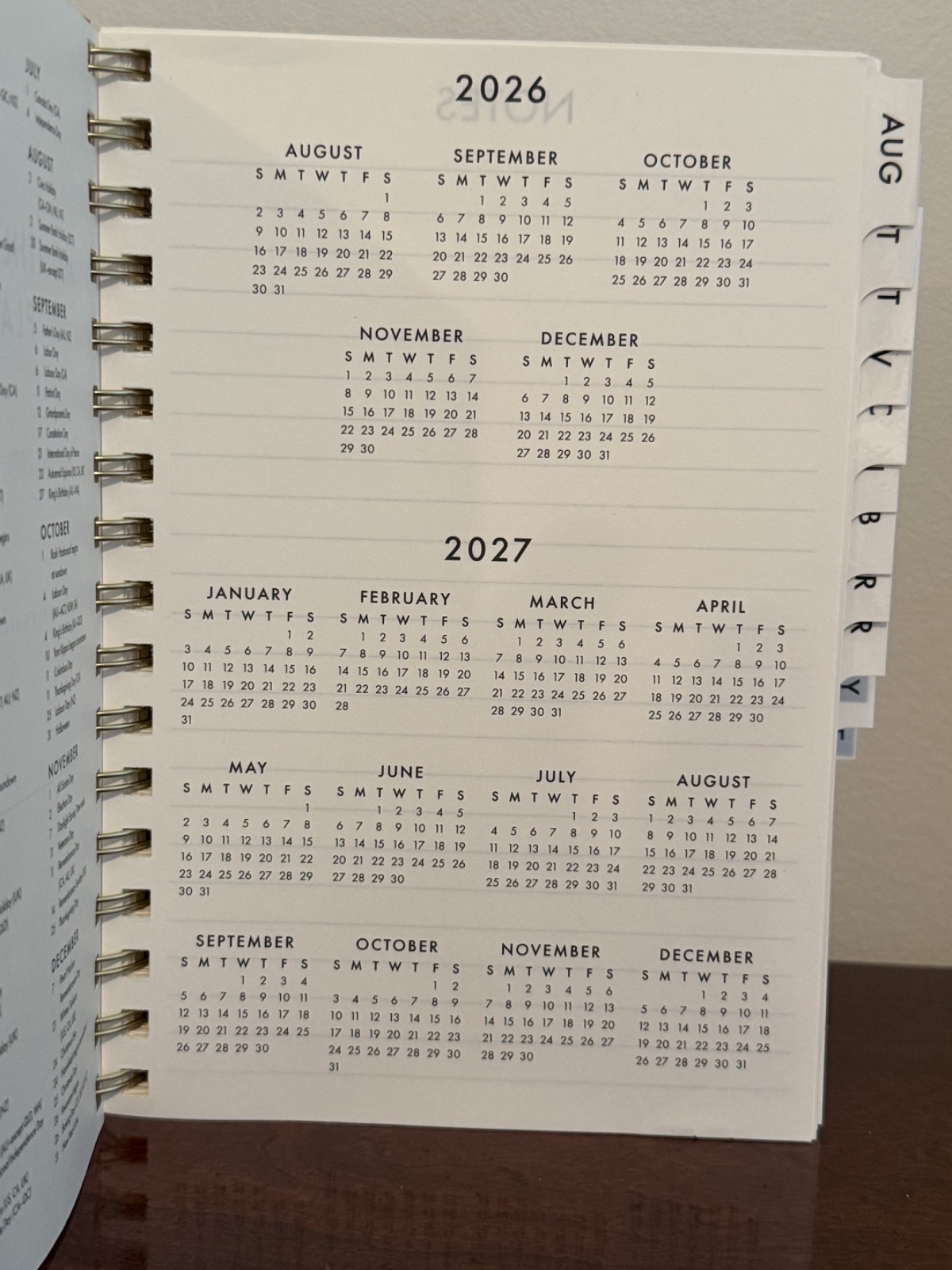 Punch Studio Monthly & Weekly Planner August 2026 – December 2027 Pink Floral
