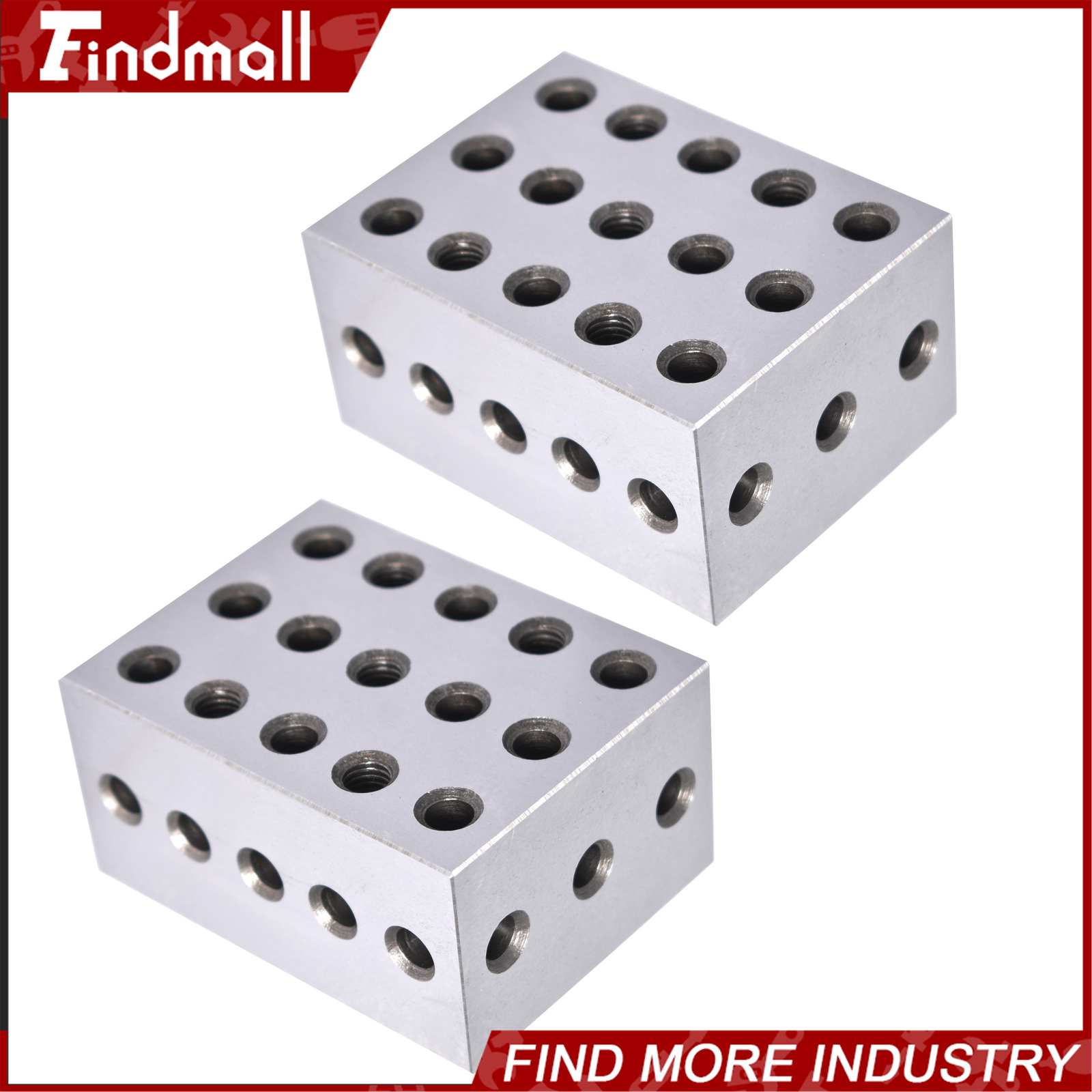 2 Matched Pair Ultra Precision 2-3-4 234 Blocks 23 Holes .0002″ Machinist