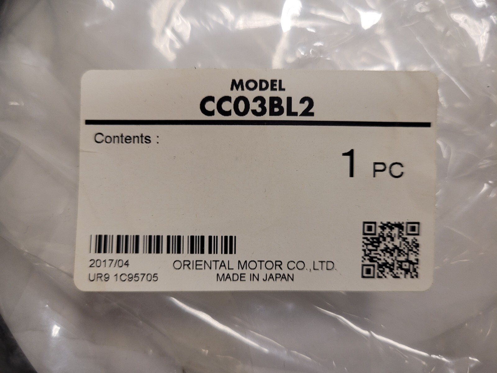 Oriental Motors CC03BL2 9.8ft (3m) Connection Cable set for standard motor