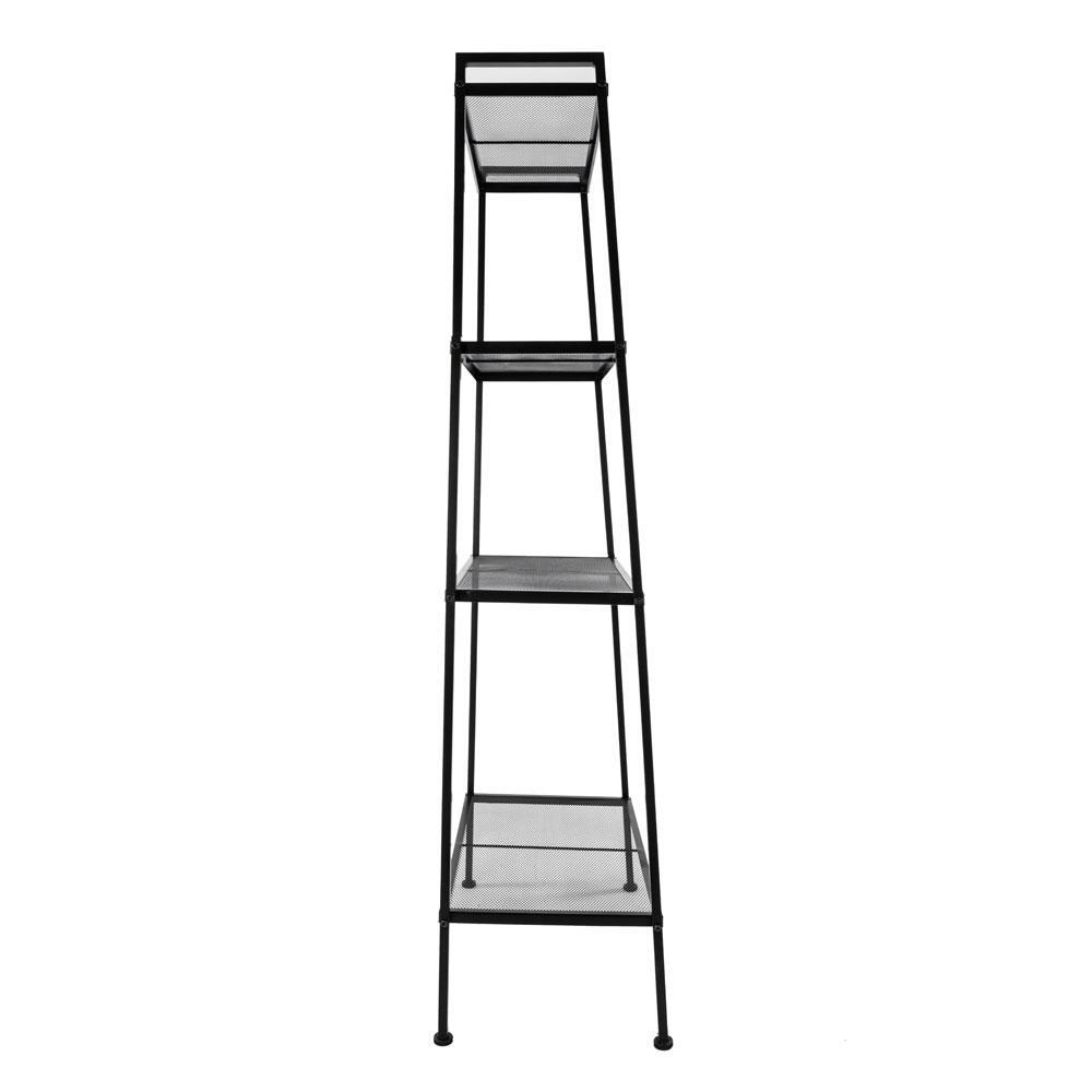 4 Tier Leaning Ladder Shelf Bookcase Bookshelf Storage Shelves Unit Organizer