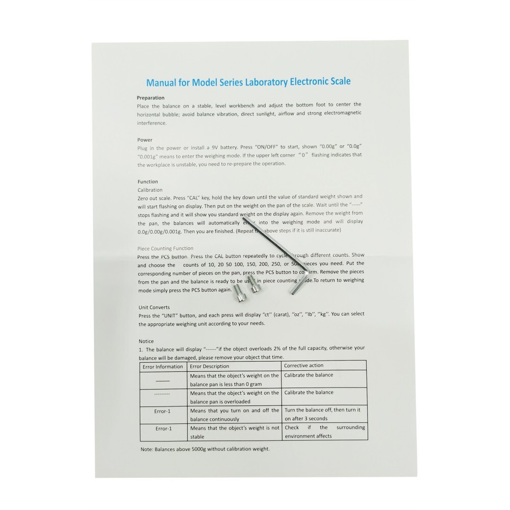 High Precision Electronic Balance for Weighing AC110-220V/9V Dry Battery 0.01g