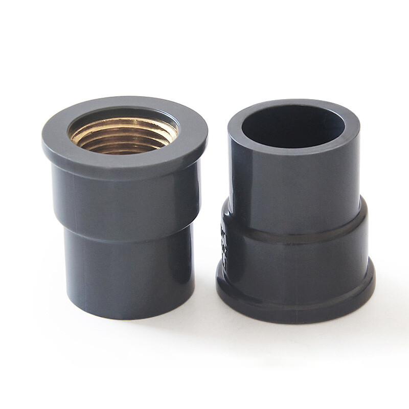 PVC Water Pipe Fitting Copper Female Thread Equal/Reducing Connector 20/25/32mm
