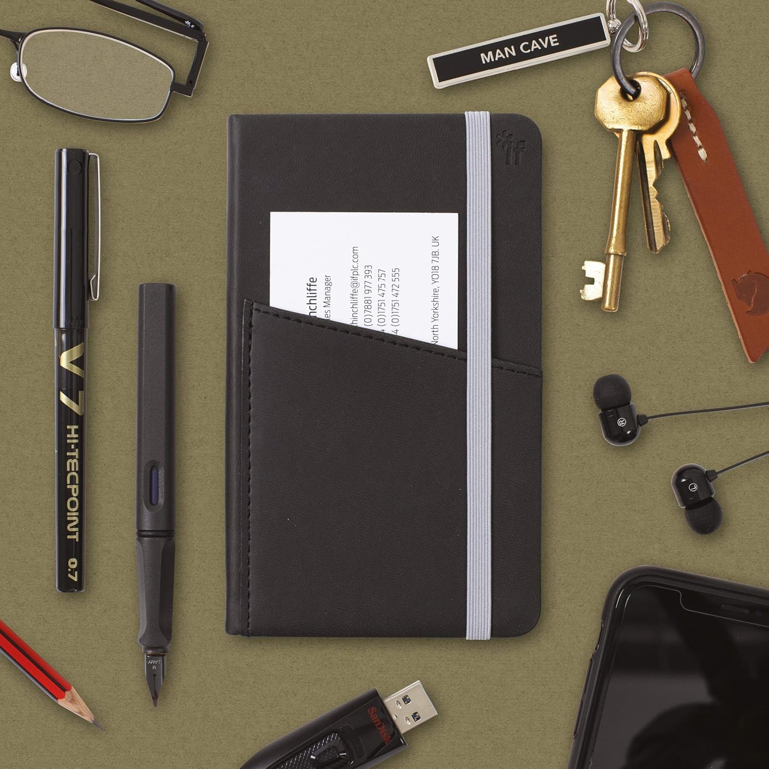 IF Bookaroo A6 ‘Pocket’ Notebook – Chartreuse Chartreuse/Green