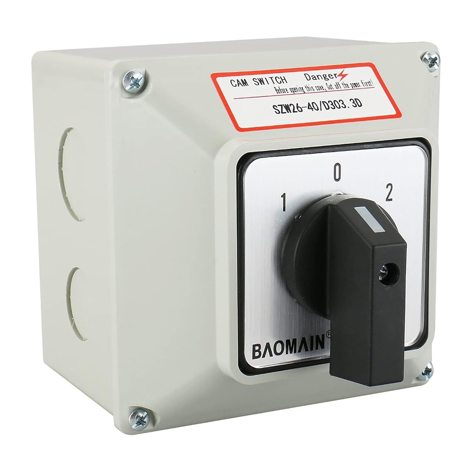 3 Phase Rotary Changeover Switch 40A 660V,3 Position 1-0-2 12 Terminal Univer…