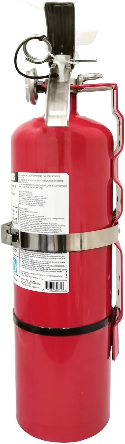 🔥🧯New 2024 Certified Buckeye 5lb ABC Fire Extinguisher 3A-40BC Sign/Bracket