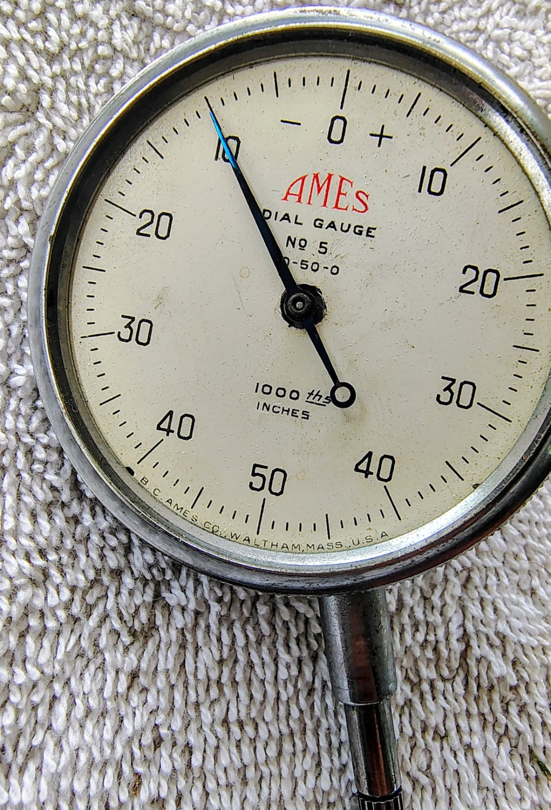 🗽 VINTAGE AMES No 5 DIAL GAUGE DROP INDICATOR SMOOTH MOVEMENT