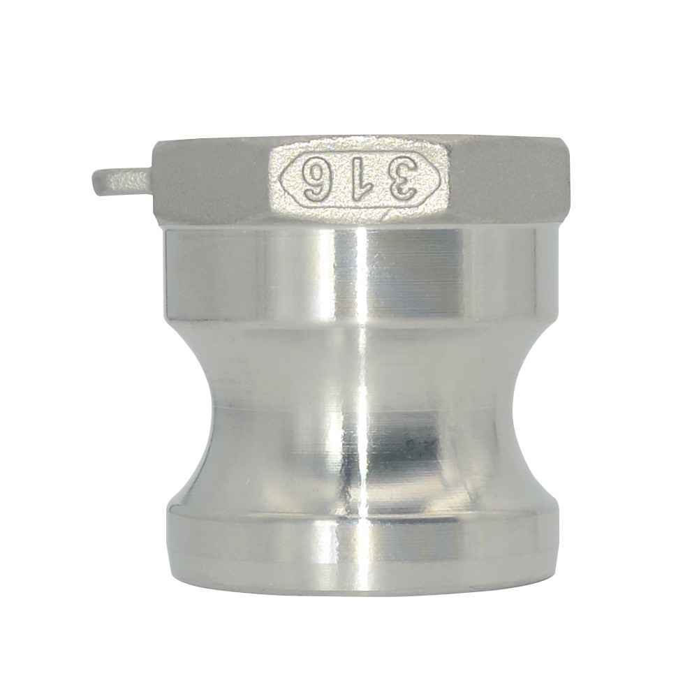 1-1/4″ 1.25″ in Camlock type A male to NPT Female Adapter Stainless Steel SS 316