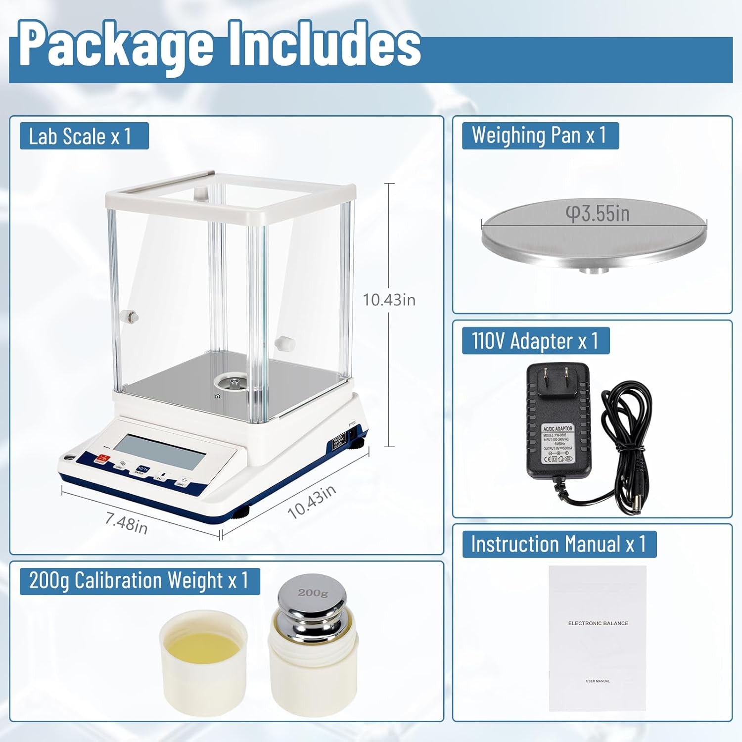 220g/0.0001g Lab Scale Digital Analytical Balance high Precision 210g/0.001g New