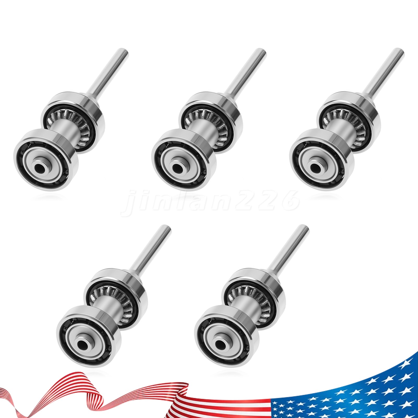 5*Dental Replaced Cartridge Turbine Rotor for ABDENT 1:5 LED HighSpeed Handpiece