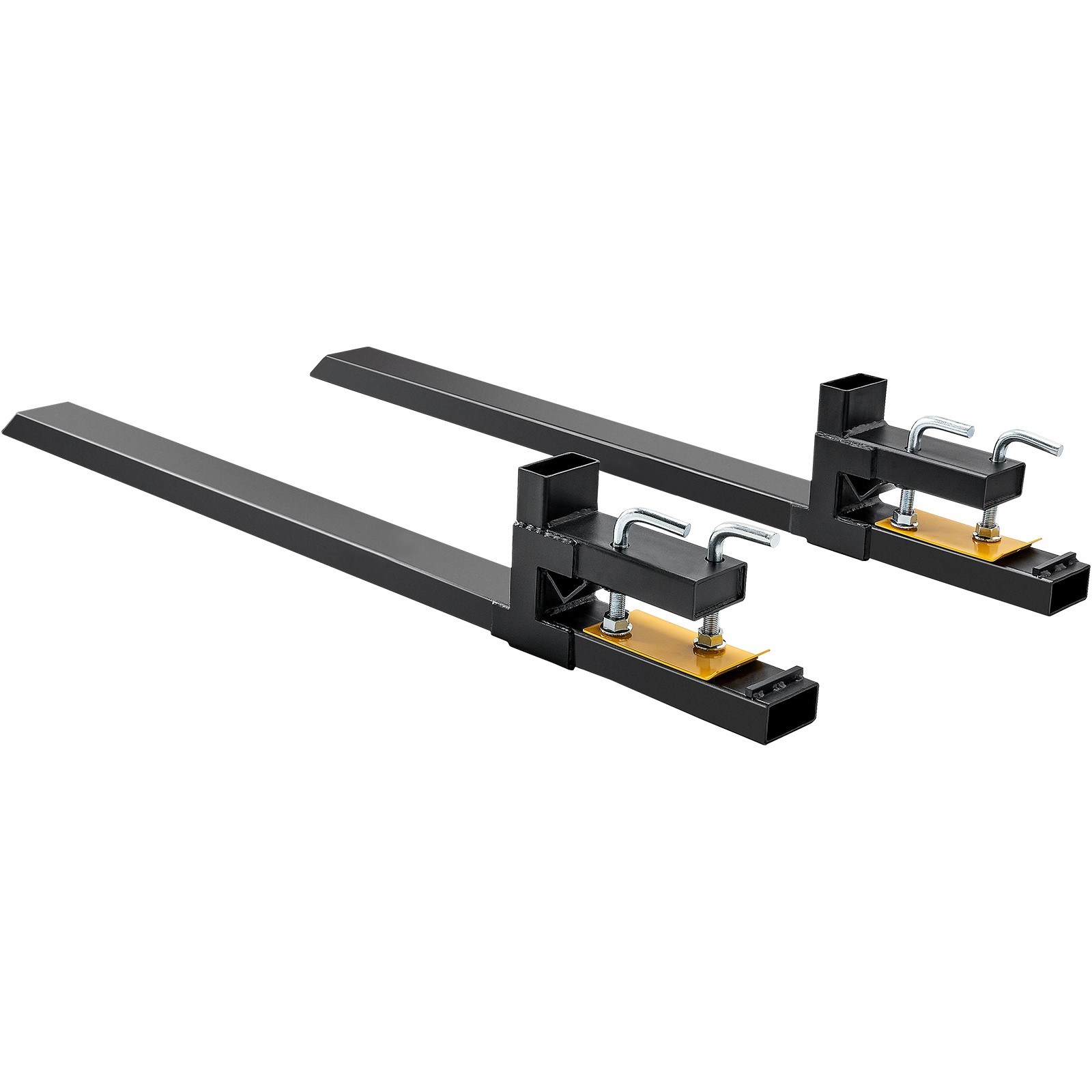 VEVOR 4000lbs 60″ Clamp on Pallet Forks for SkidSteer Loader Bucket Tractor Fork