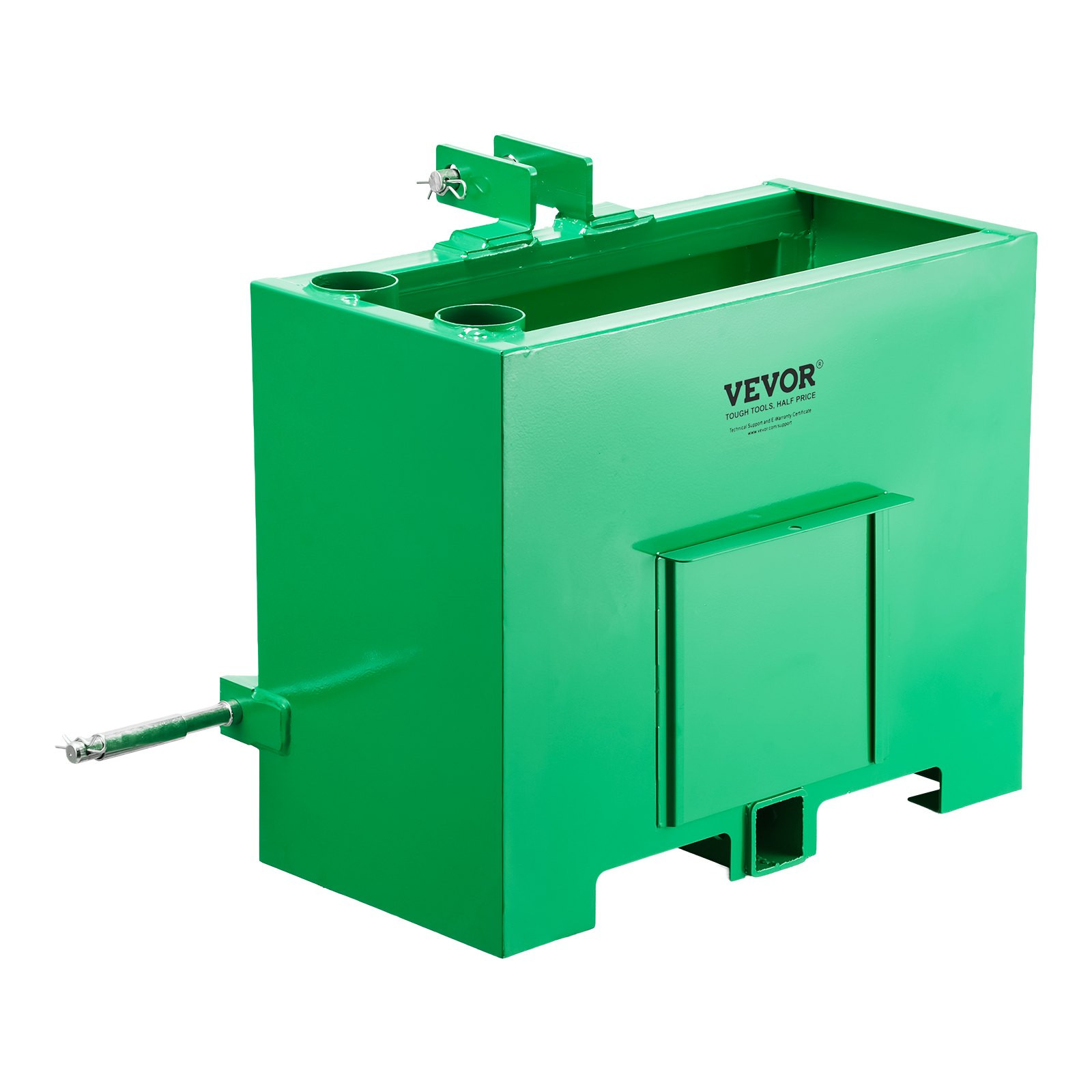 3 Point Tractor Ballast Box 800lb Cat 1 Hitch Receiver Green