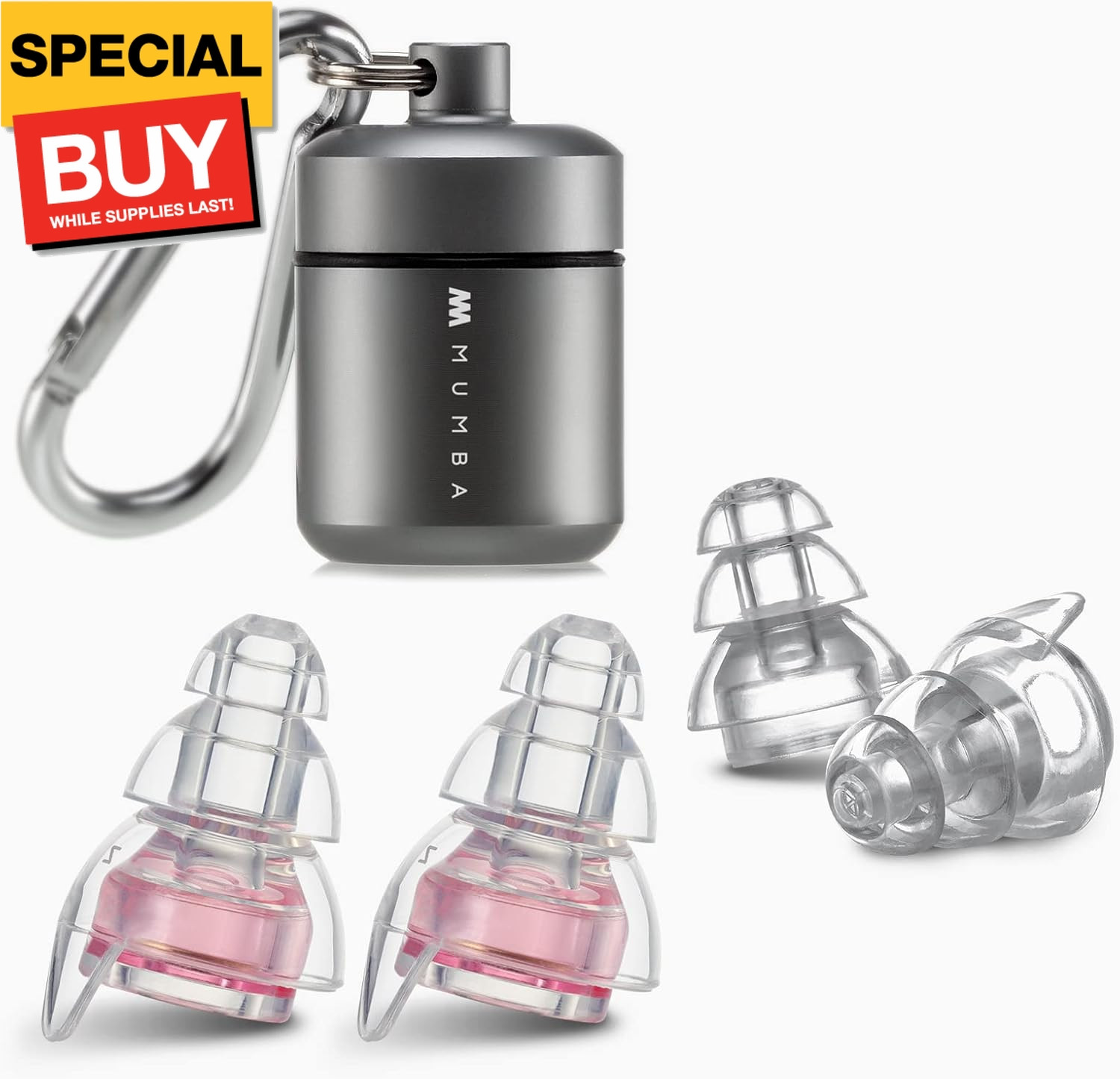 High Fidelity Concert Earplugs, Reusable Musicians Ear Plugs, 24dB Advanced Filt