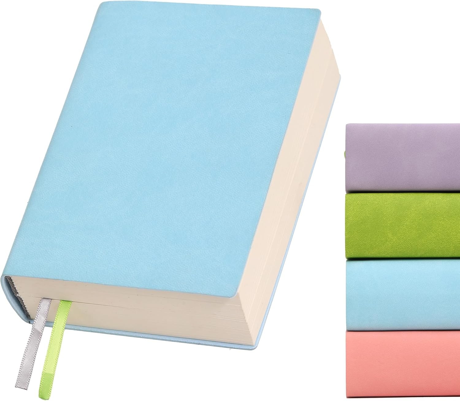 Thick Blank Journal 720 Pages 3.9×5.5 Soft Leather Pocket Notebook Purple Blank