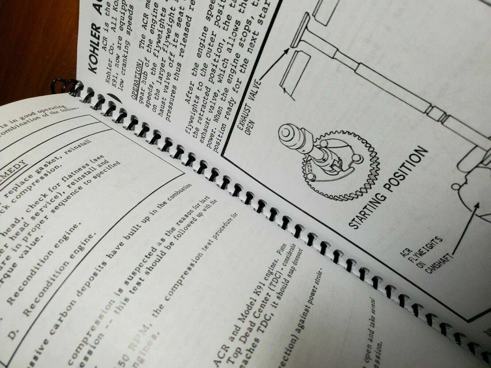 Kohler K91 K141 K161 K181 K241 K301 K321 K341 Single Engine Service Manual 6/81