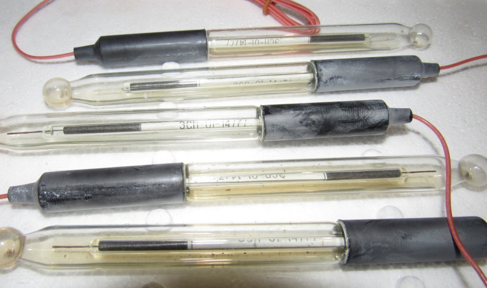 Original Electrodes 5 pcs. glass industrial ESP-01-14 USSR in a box #2