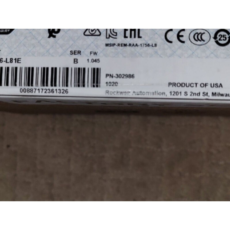 Allen Bradley 1756-L81E Sealed ControlLogix 3MB Controller US Free Tax