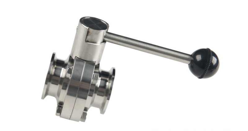 Sanitary Butterfly Valve 6Inch Tri Clamp Clover Tri Clamp Valve with Pull Handle