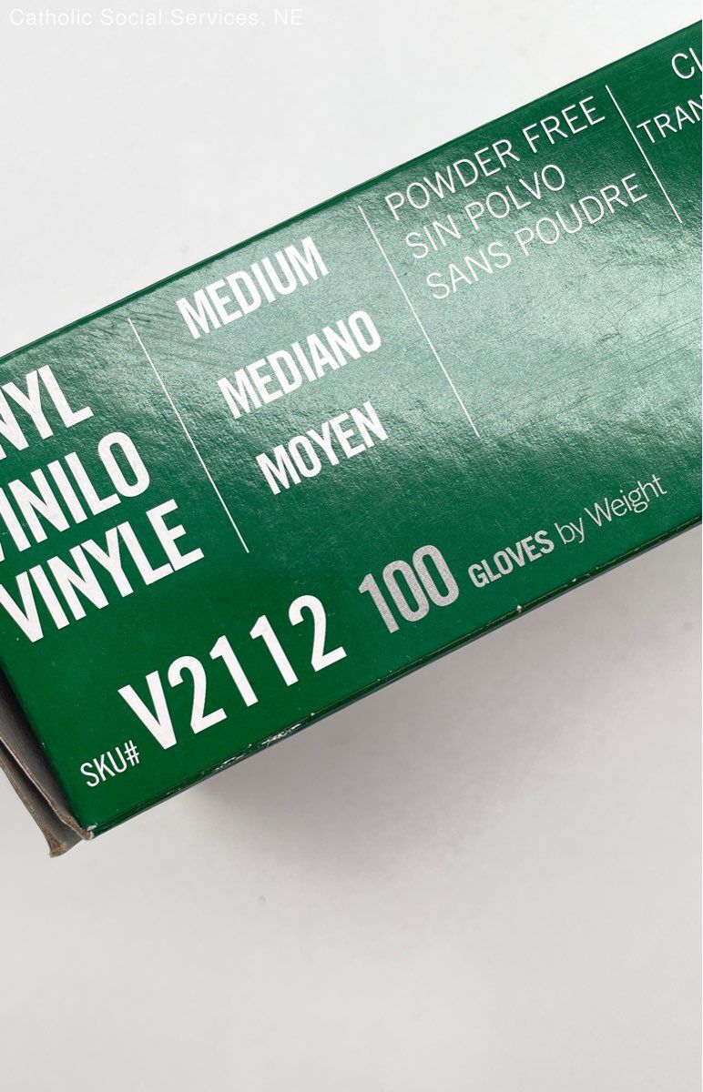 THE SAFETY ZONE GVP9-MD-HH Clear Vinyl Gloves Powder Free 10/100