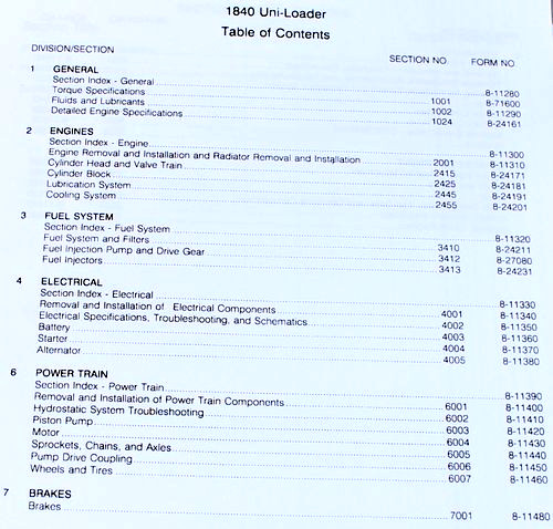 Case 1840 Uni-Loader Skid Steer Service Manual Parts Catalog Shop Book Set Tech
