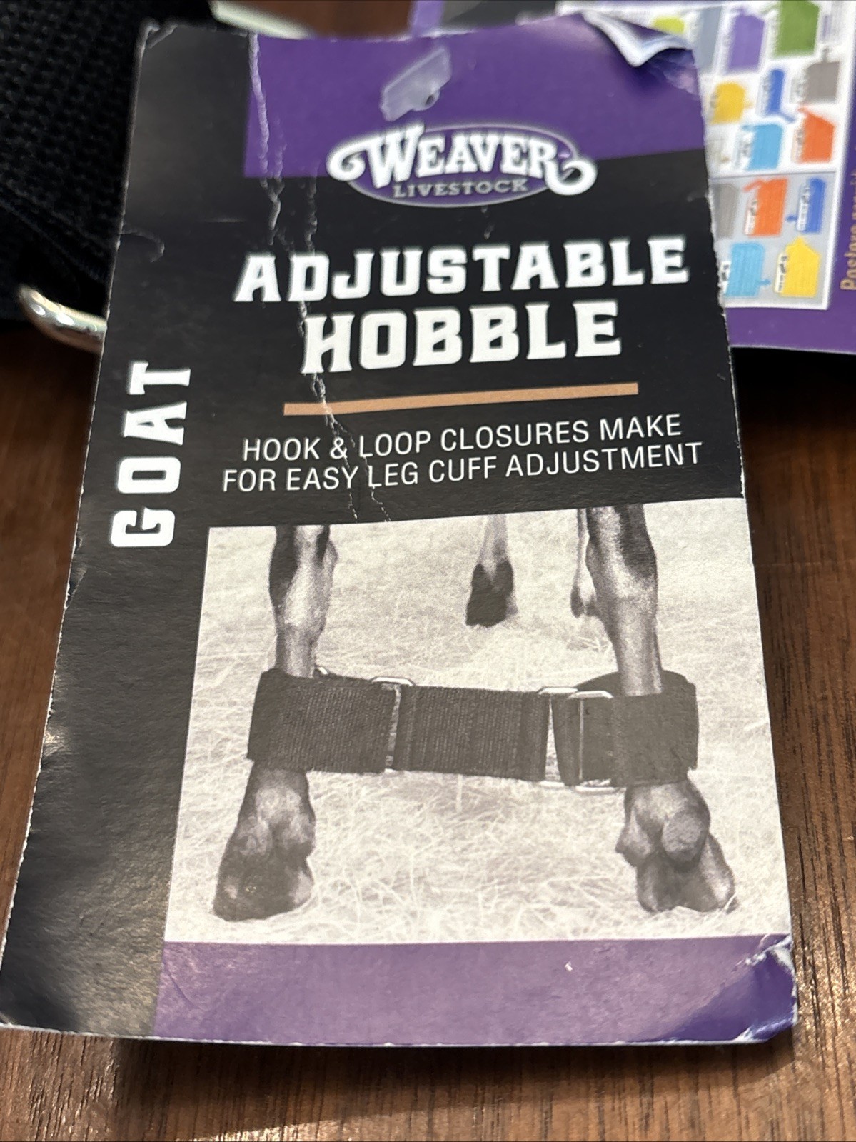 Weaver Livestock Adjustable Goat Hobble Black Nylon Leg Restraint