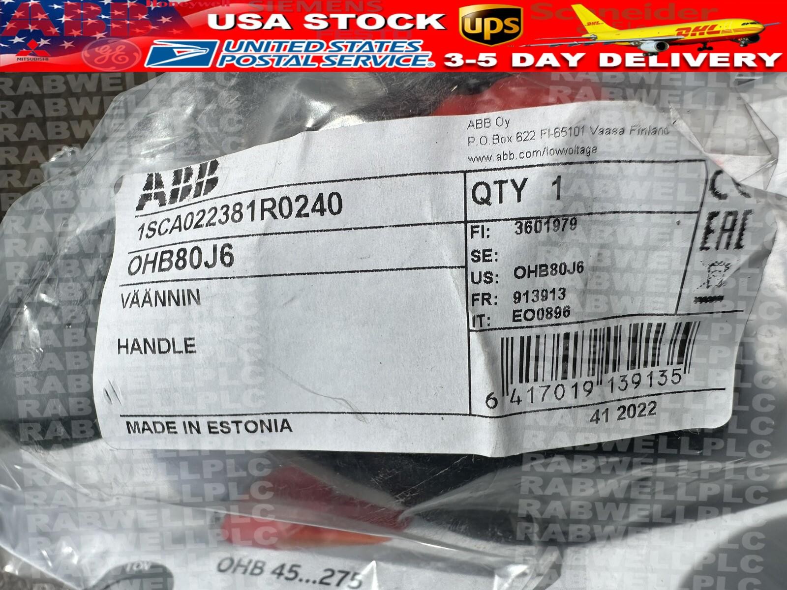 ABB OHB80J6 Pistol Handle Fast Shipping US Free TAX