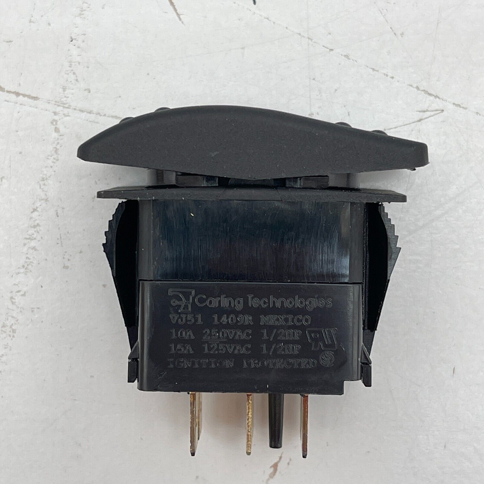 Carling Technologies VJ51-10A Rocker Switch DPDT (ON)OFF(ON) 10A 250VAC 1/2HP