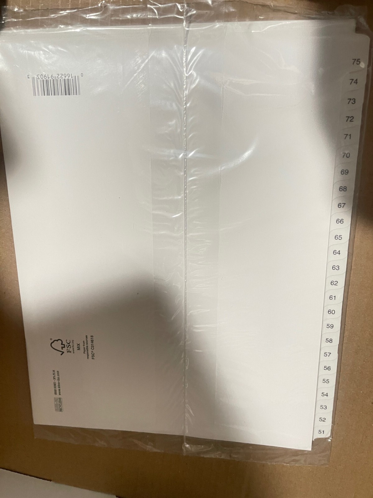 KLEER-FAX Green Tab 90000 Series Letter Exhibit Dividers 25 per pack 51-75(U1M1)