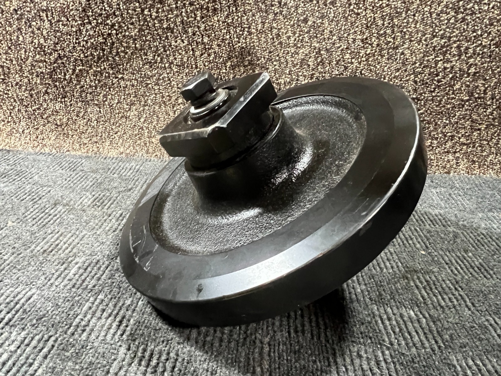 Rear Idler Roller 2″ Roller Width 3.5″ Roller to Edge 3.85″ Center Lip to Roller