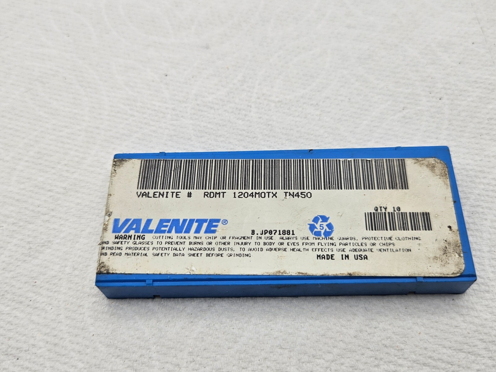 Valenite RDMT1204 M0TX TN450 Carbide Milling Inserts TN 450 (Qty of 10)