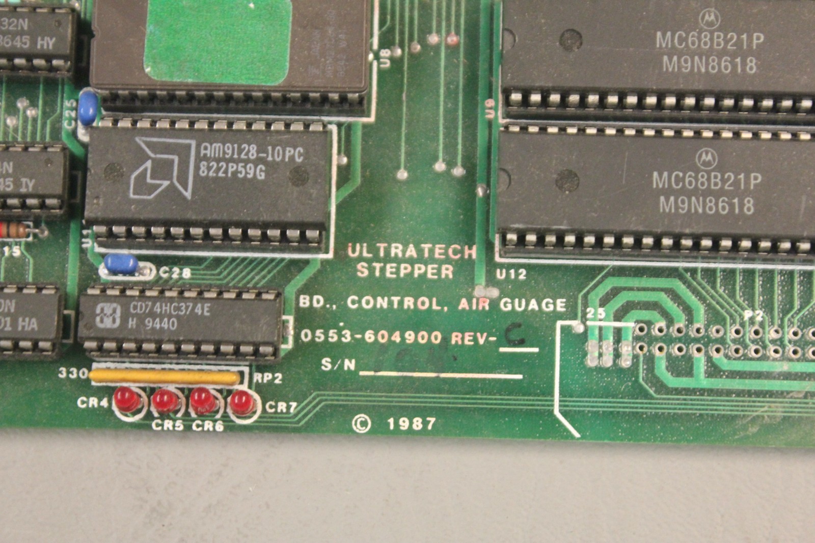 ULTRATECH STEPPER BD CONTROL AIR GUAGE AMPLIFIER BOARD O553-604900