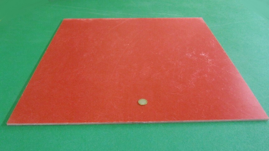 GPO3 Electrical Red Fiberglass Sheet 1/4″ Thick x 24.0″ Wide x 24.0″ Long