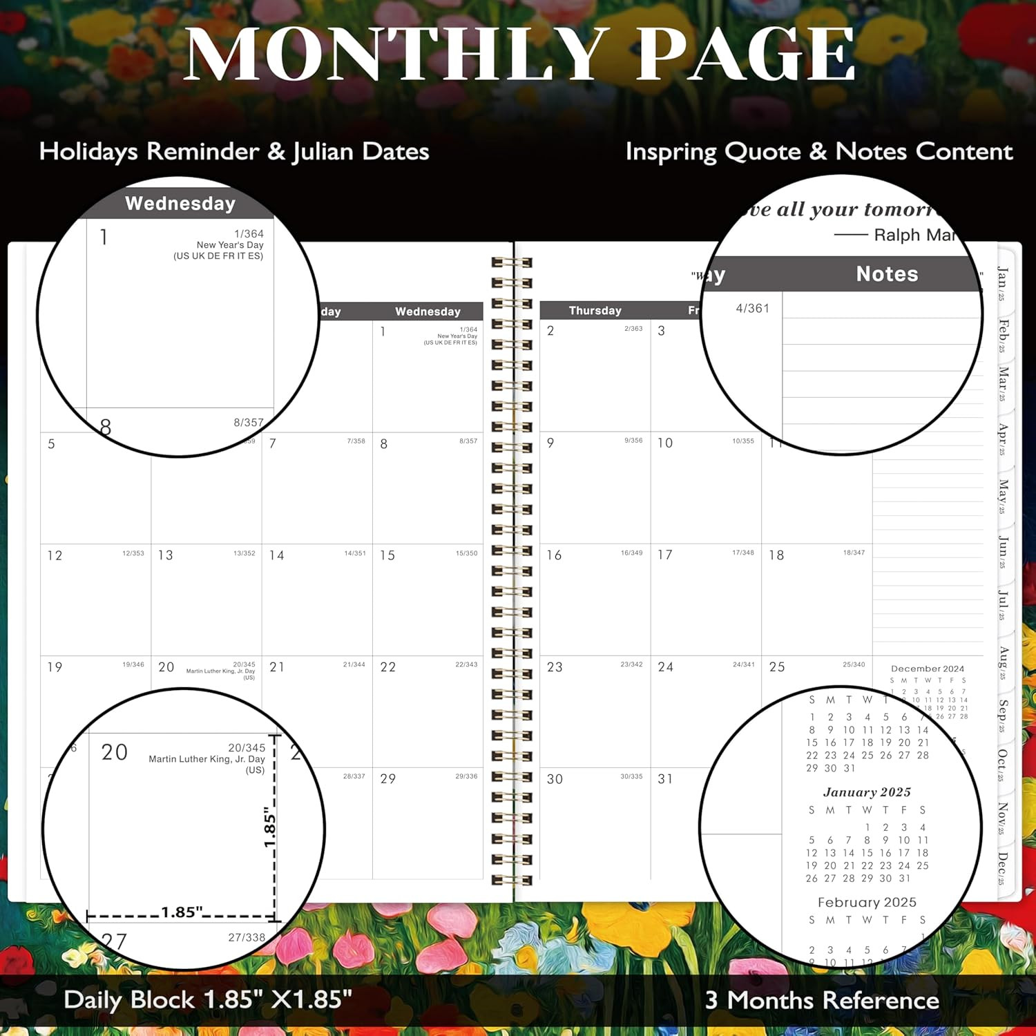 2025-2026 Monthly Planner – Monthly Planner from January 2025 – December 2026