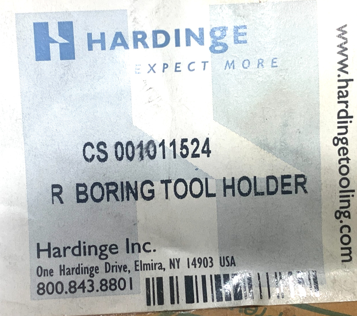 Hardinge Conquest Lathe Boring Tool Holder backplate R CS 001011524 NEW SURPLUS