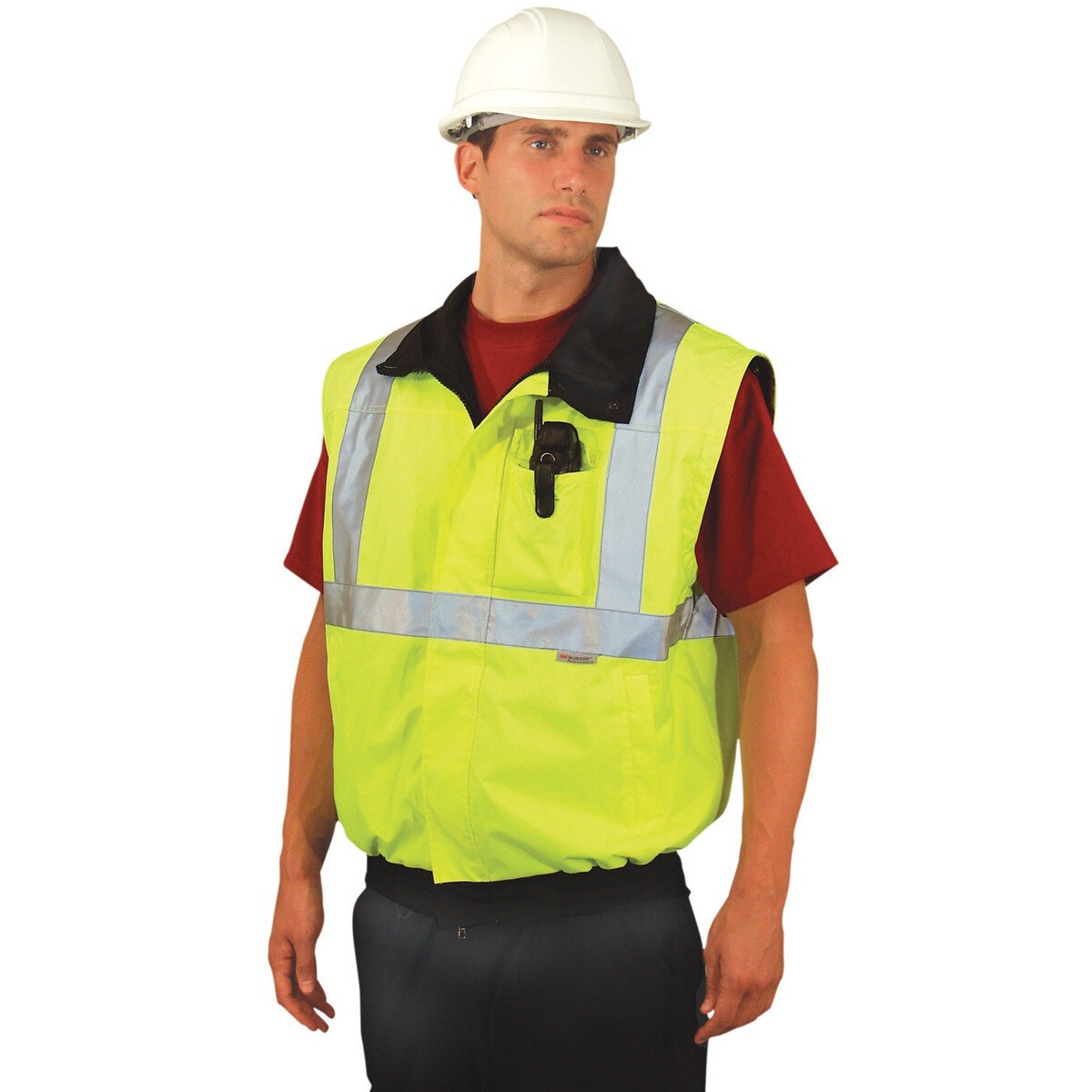 OccuNomix LUX-TJBJ Type R Class 3 Premium 4-In-1 Bomber Safety Jacket Small