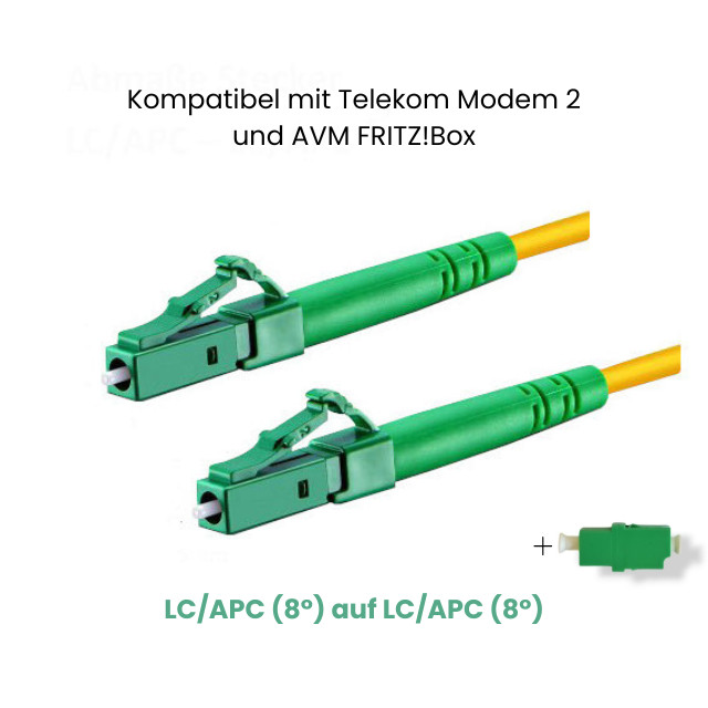 0,5m-100m LCA LCA SIMPLEX Glasfaser Lichtwellenleiter Patchkabel OS2 LWL
