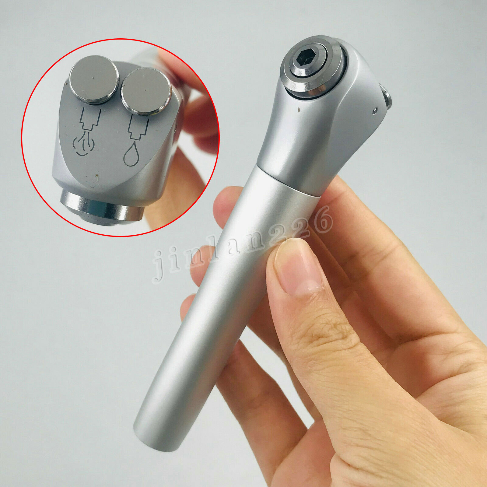 Dental 3 Way Air Water Spray Triple Syringe Handpiece w/ 2 Nozzles Tips Tubes US