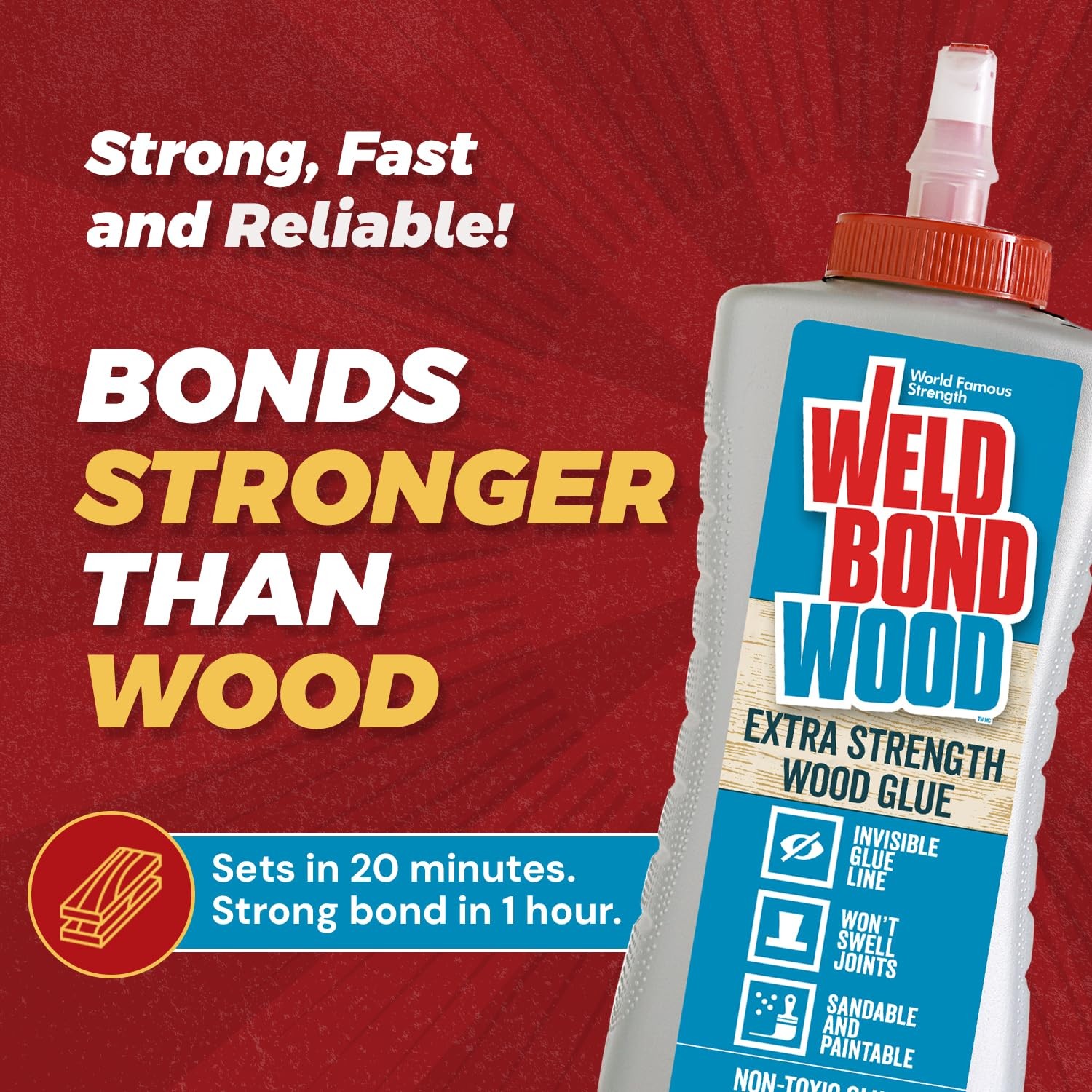 Extra Strength Wood Glue for Woodworking, Furniture Repair & DIY Projects – N…