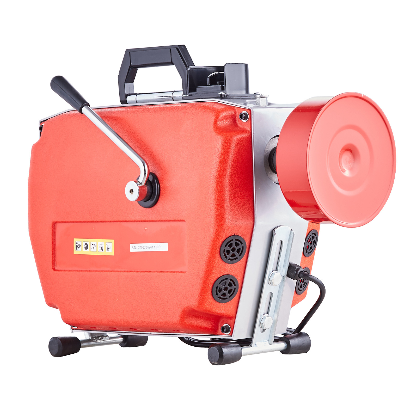 VEVOR Drain Cleaner Machine 120FT x 7/8″ 420W Sewer Snake Auger Manual Feed