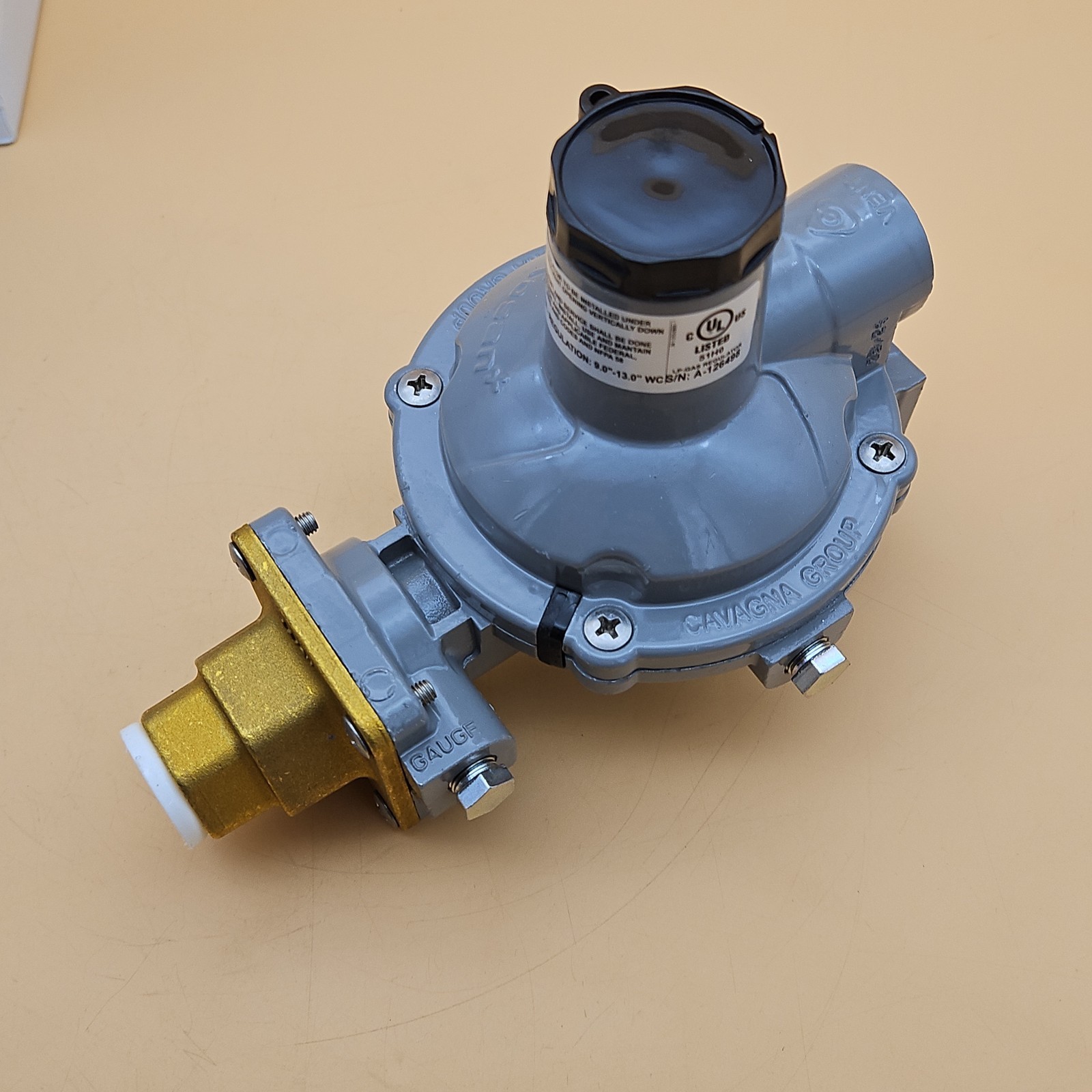 Cavagna Group Kosan Line Twin Stage Regulator 988TW-17 11″ WC 750000 BTU New