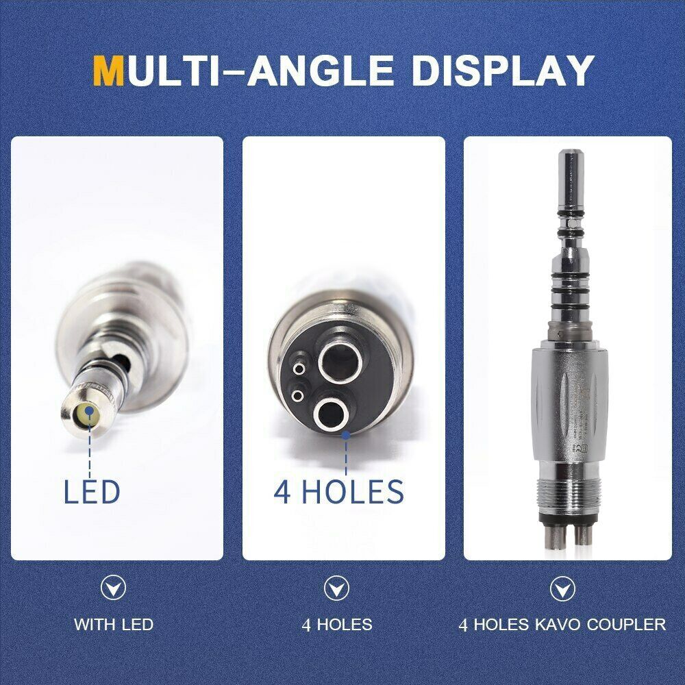 Dental LED Quick Coupler Coupling 4 Hole / 6 Hole for Fiber Optic Handpiece