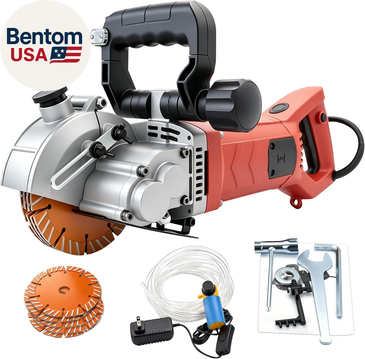 110V Electric Wall Chaser Groove Cutting Machine with Laser Guide Dust-Resistant