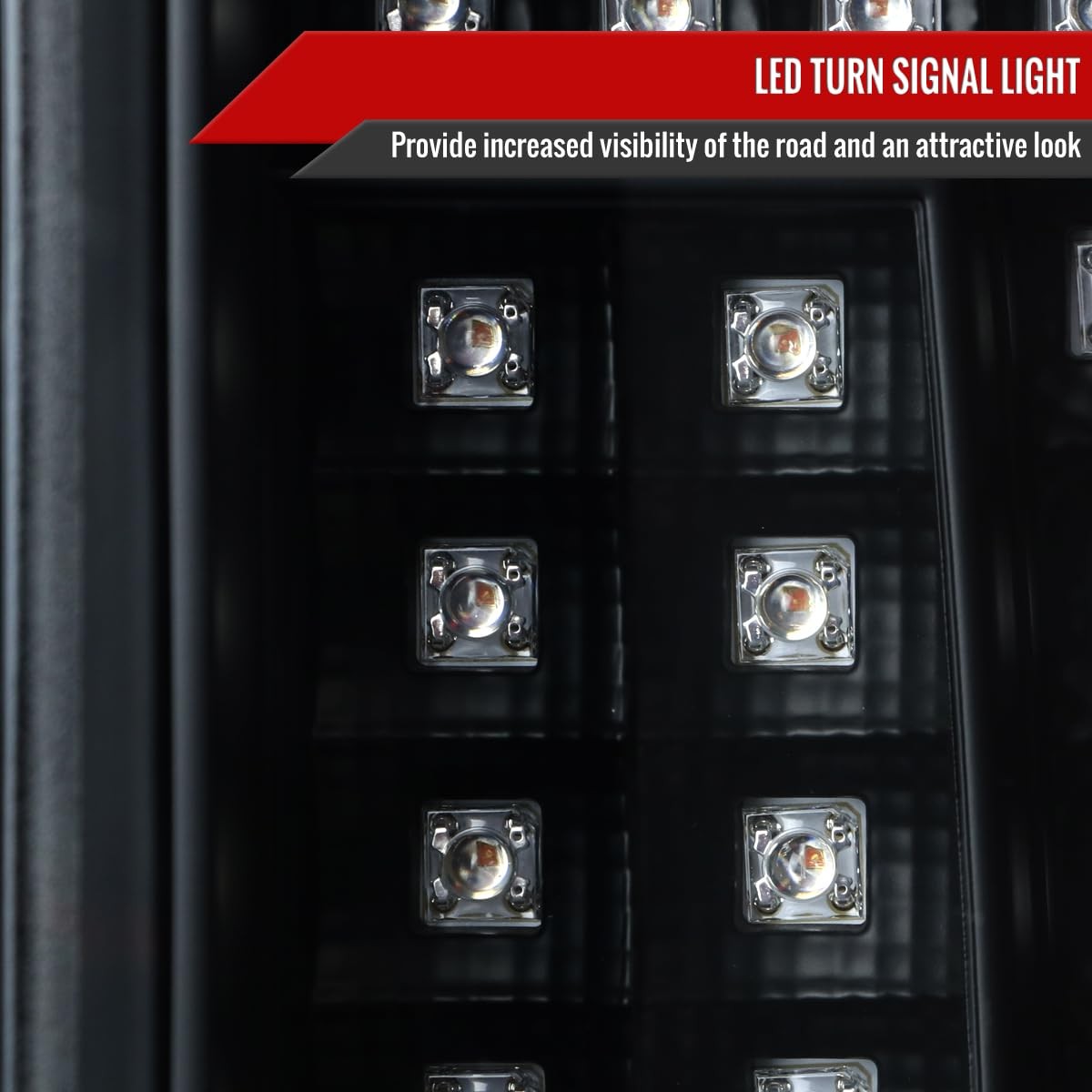 00-06 Chevy Suburban Tahoe for GMC Yukon Red LED Bar Tail Lights Brake Lamps 2PC