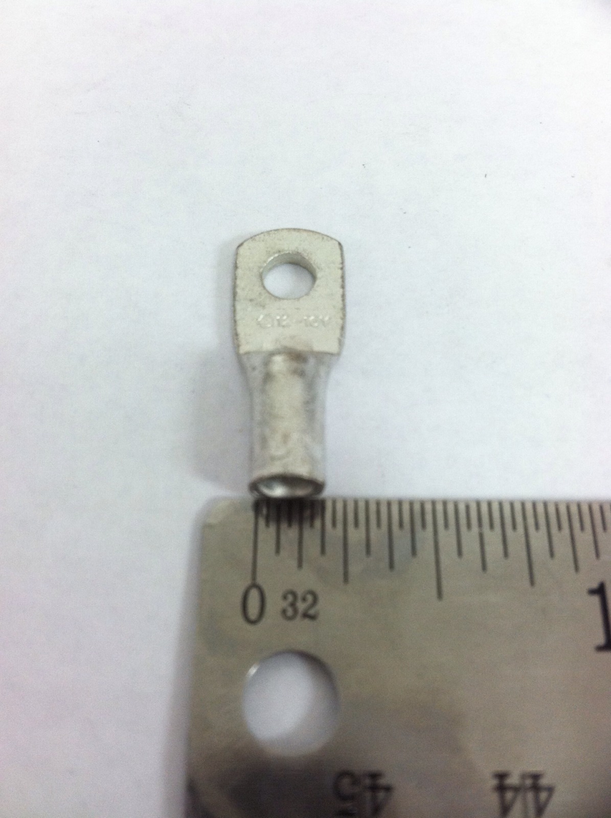 Burndy YAV10T11 Cable Lug Compression Non-Insul Tongue Terminal, 12-10 Awg 6-8