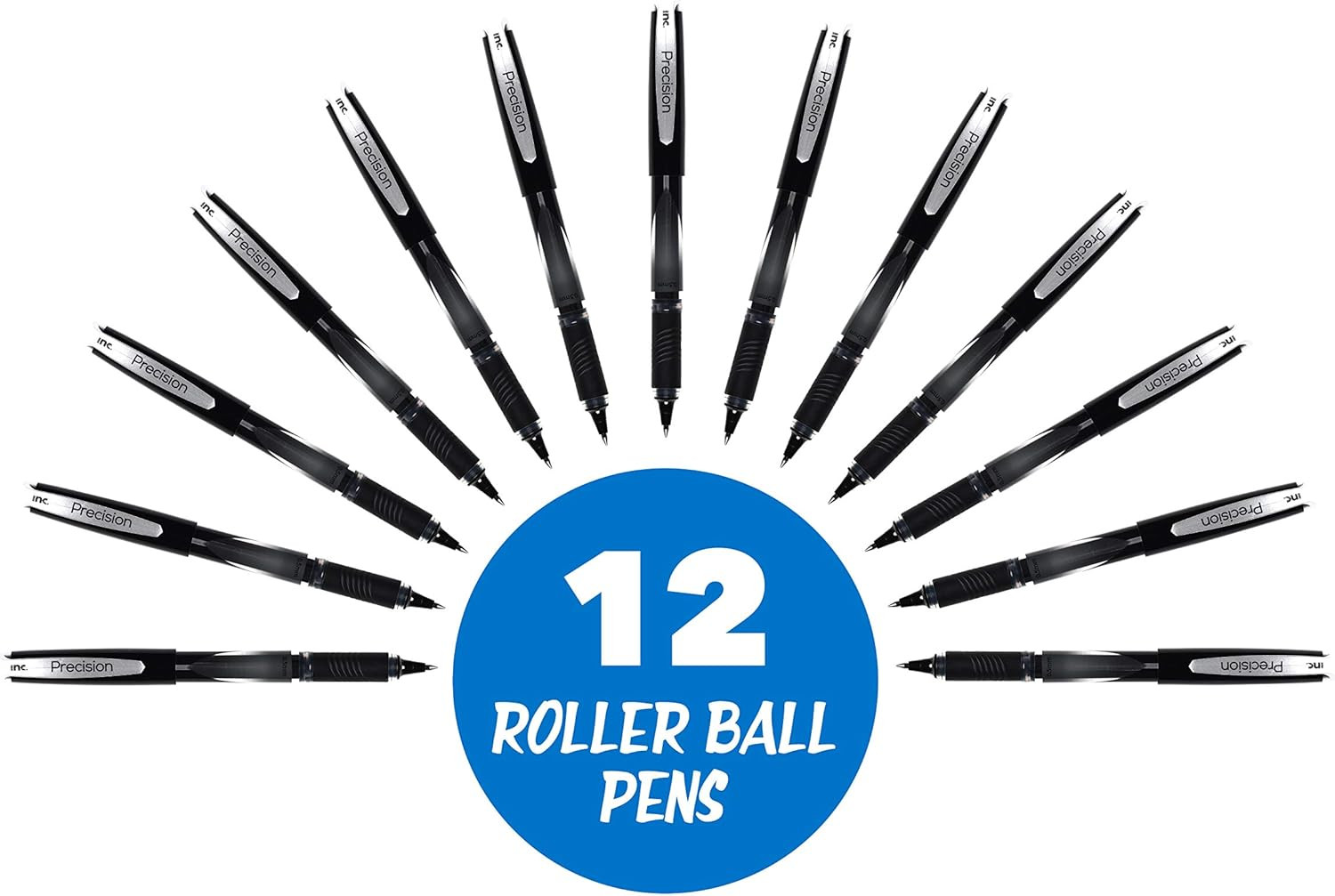 Inc. R2 Precision Rollerball Pens – 0.5 Mm Ultra Fine-Point Pen Set with Comfort