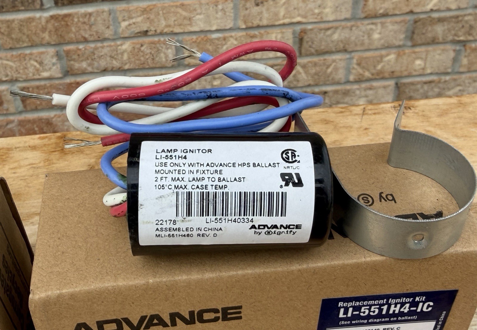 ADVANCE Replacement Ballast Ignitor LI-551H4 Fast Free Ship ◊ Di$count$ Ava