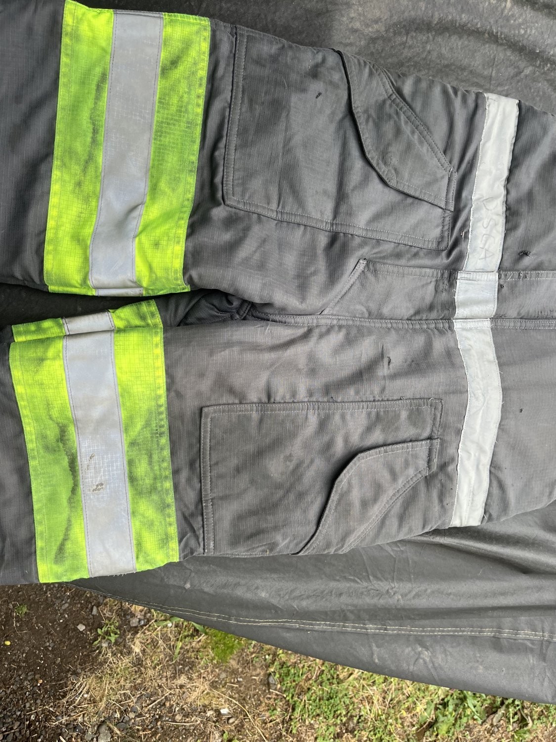 2023 Refrigi Wear 7250R Overalls Mens Large Gray High-visibility Reflective Tape