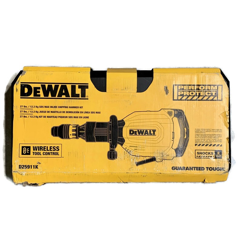 DEWALT D25911K 27-Lb Corded Electric 15-Amp SDS Max Inline Chipping Hammer