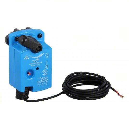 JOHNSON CONTROLS VA9104-IGA-2S Elect Ball Valve Act, 24V AC, Float, On/Off