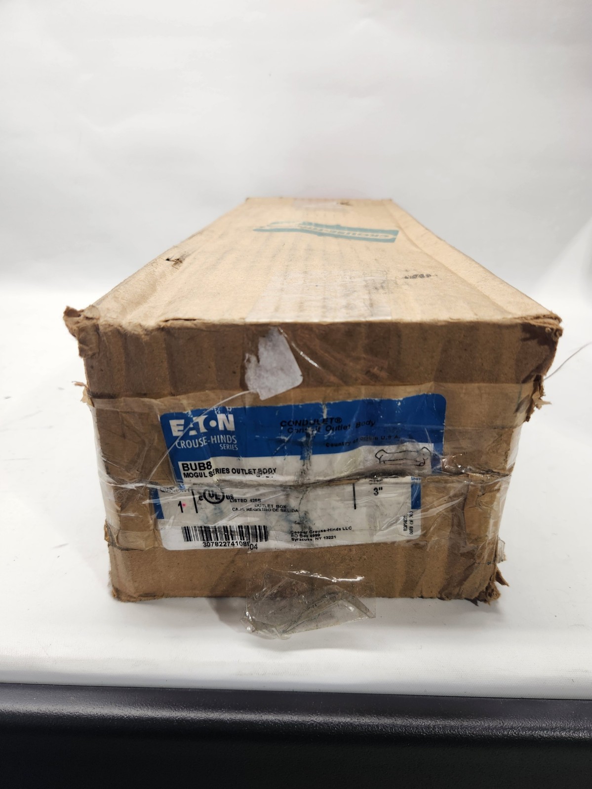 Eaton Crouse-Hinds BUB8 3″ Condulet B Mogul Conduit Body UB Feraloy Iron Alloy